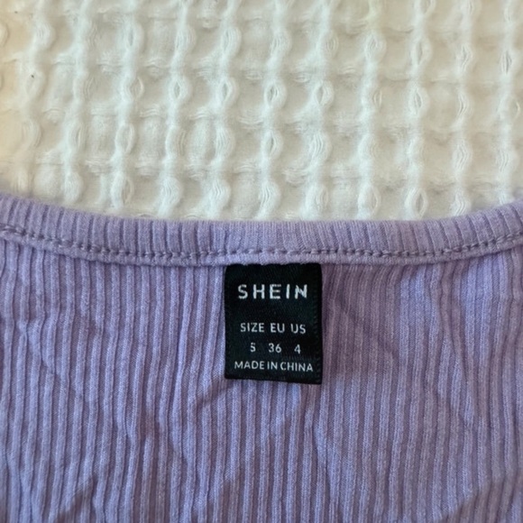 Button Rib Knit Tee - Picture 4 of 4